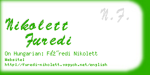 nikolett furedi business card